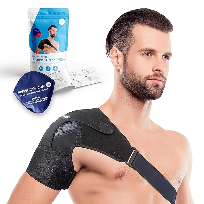 Buy Sports Laboratory Shoulder Support Brace with Hot & Cold Gel Pack