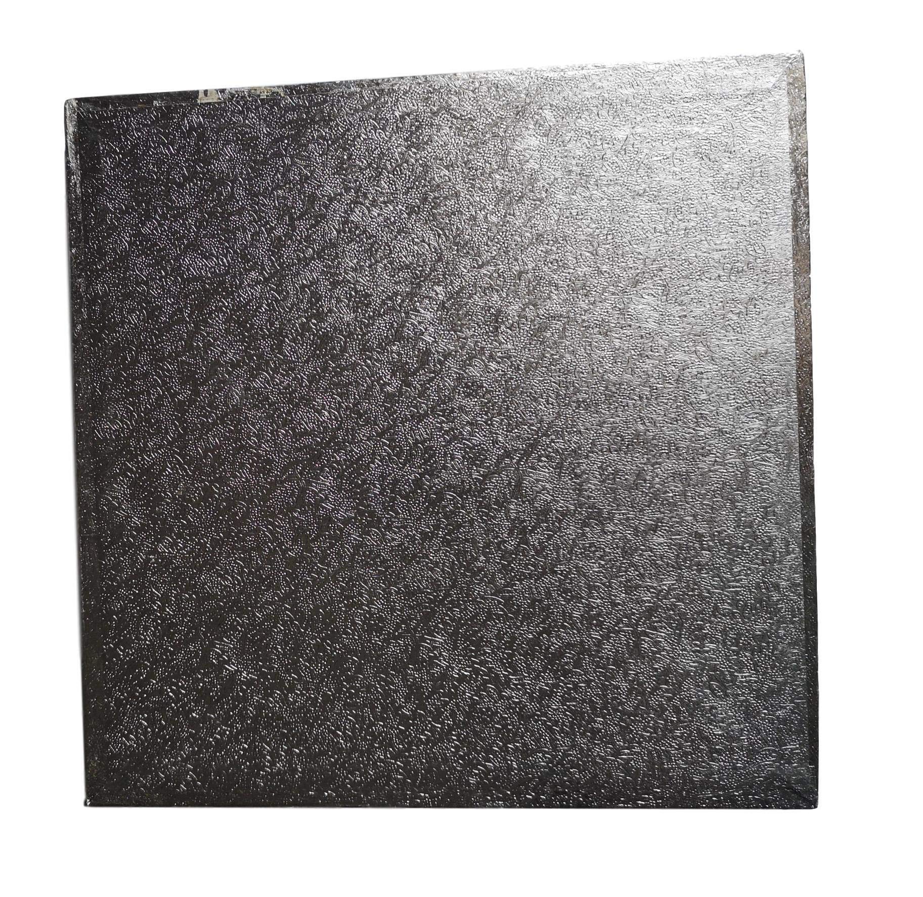  - 8" Square Cake Drums 12mm Strong Silver Foil