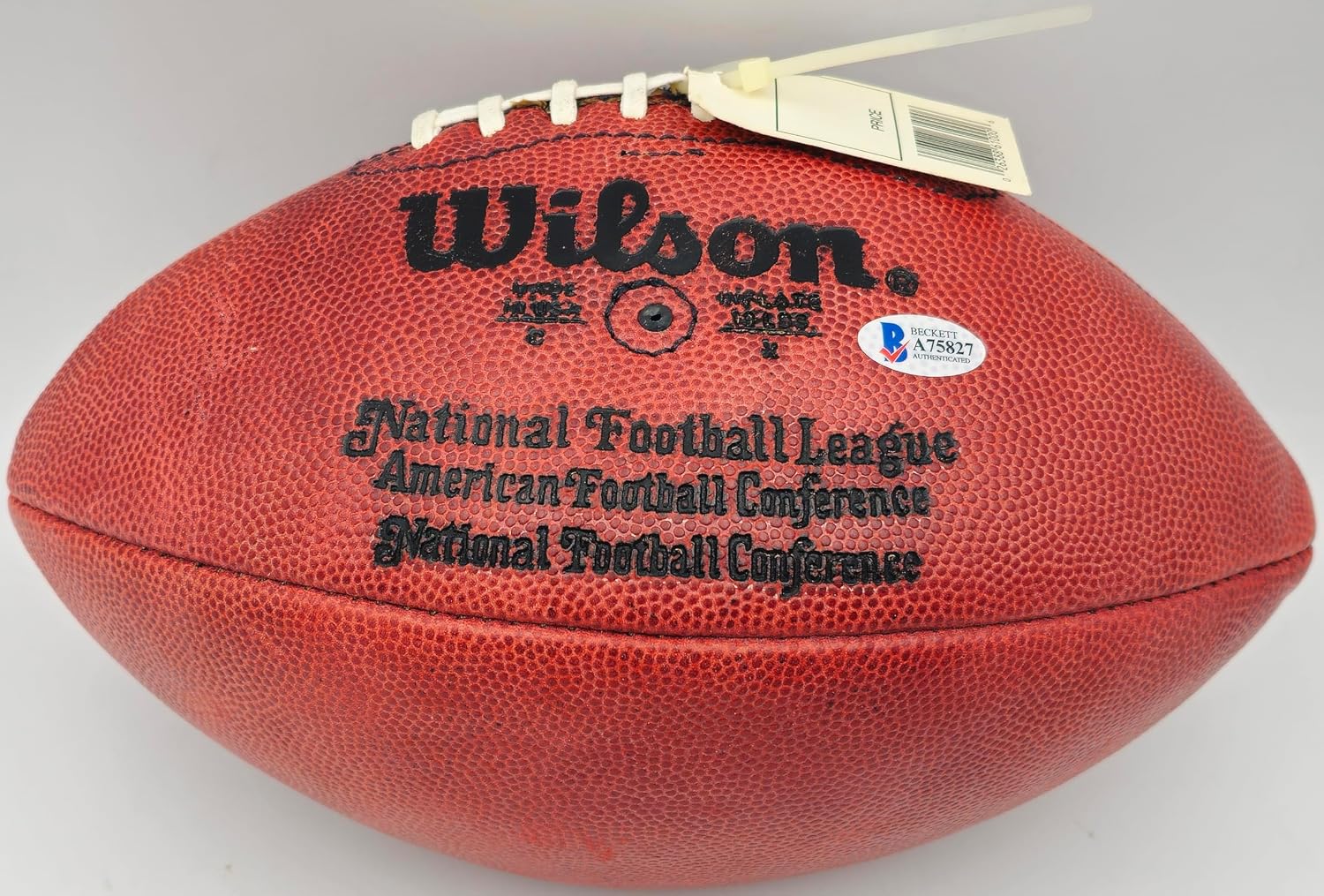 Johnny Unitas Autographed Official N.F.L Leather Football Beckett BAS #A75827