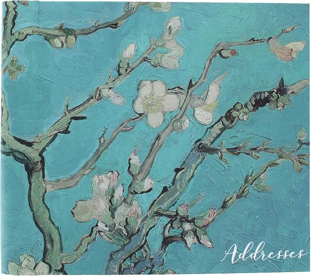 Van Gogh Address Book | Almond Blossom Design | Birthday & Events Book | Christmas Cards Book | Christmas & Birthday Gifts for Women and Men