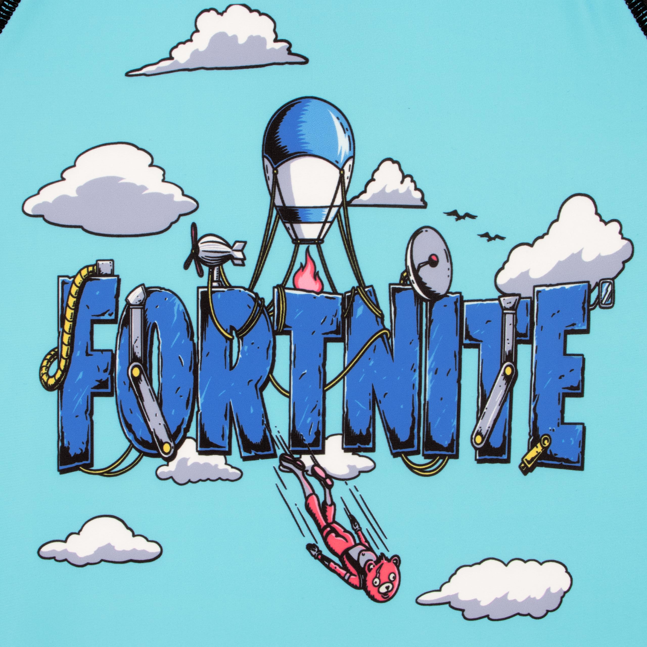 Fortnite Maillots de Bain garçons, Combinaison Natation Deux pièces, Maillot de Bain Enfant Garcon Manches Longues