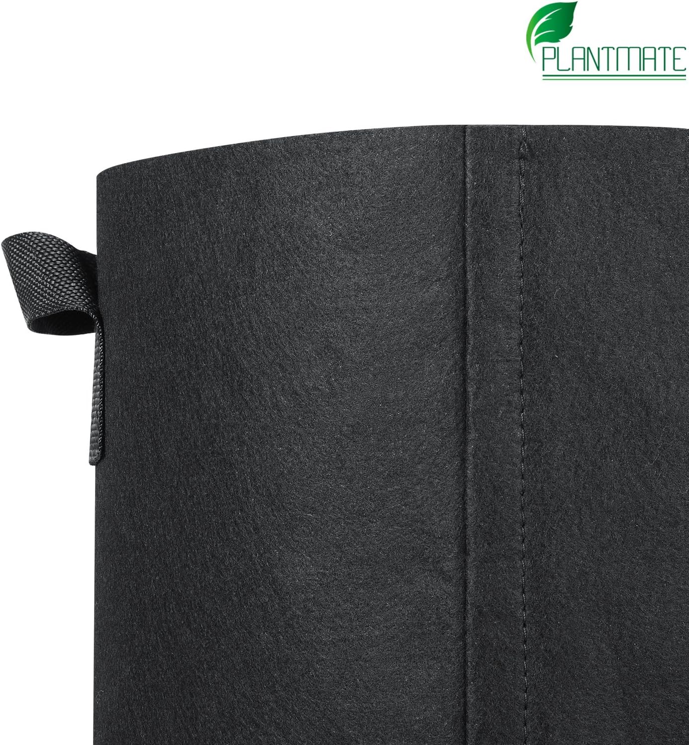 Grow Bags, Fabric Planter, 5-Pack 5 Gallon Flower Plant Hydroponic Aeration Fabric Pot Container with Handles (Black)