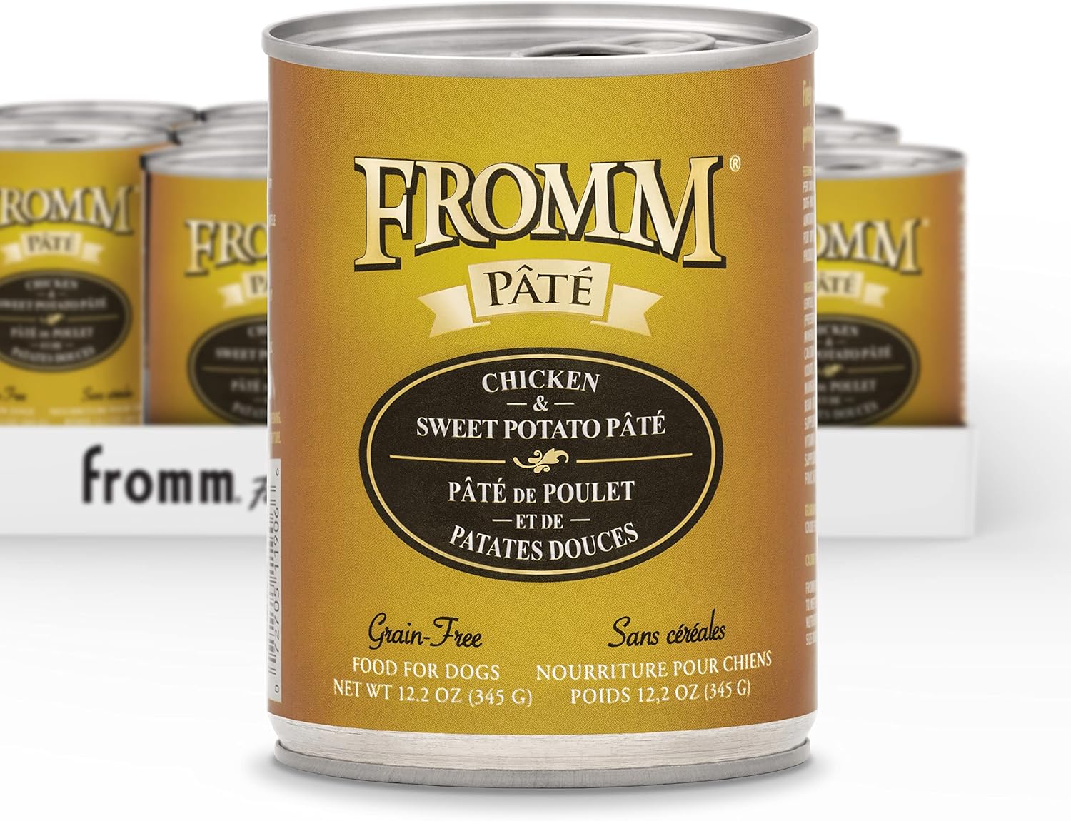 Fromm Chicken & Sweet Potato Pate Dog Food - Premium Wet Dog Food - Chicken Recipe - Case of 12 Cans