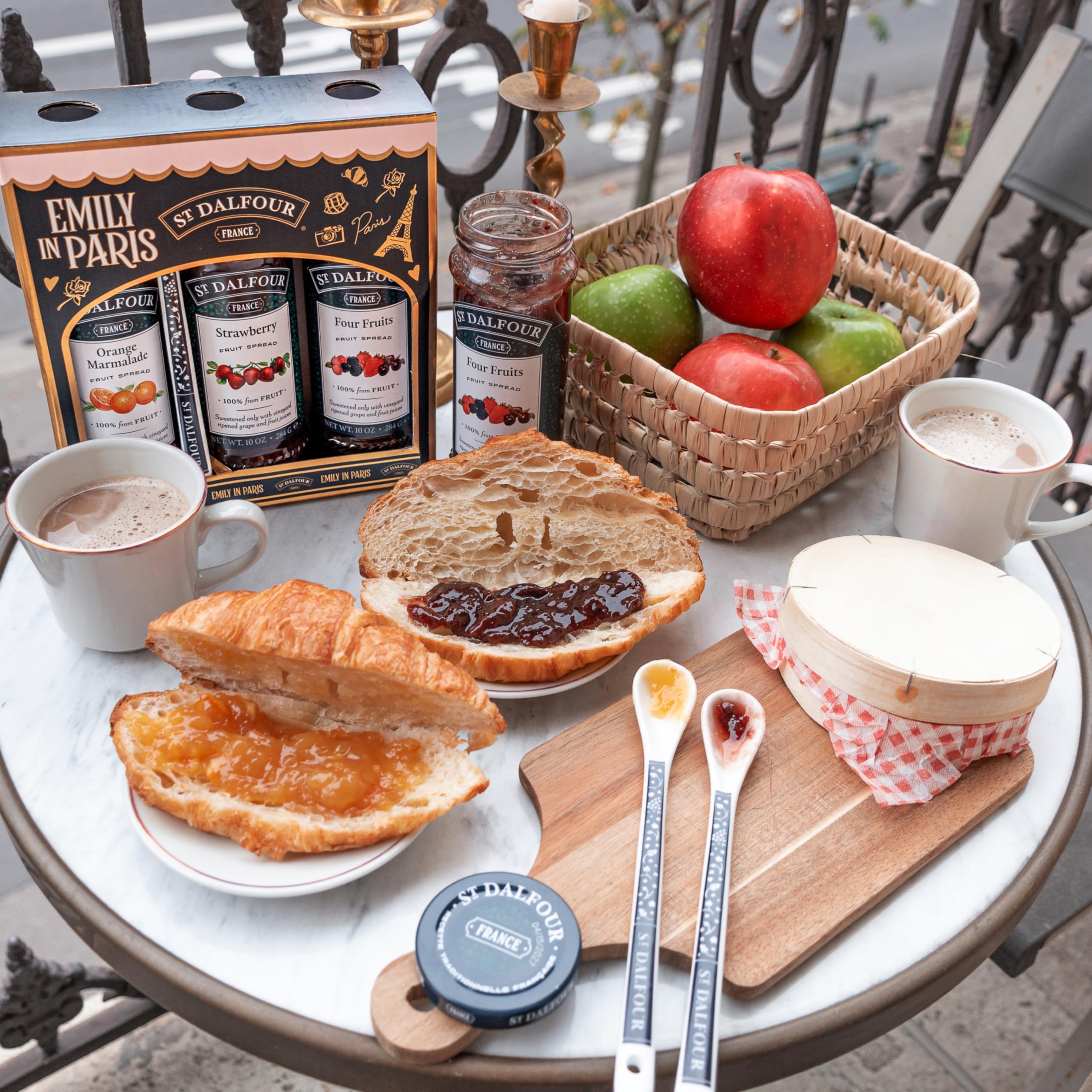 St Dalfour Emily in Paris Confiture d'orange-gingembre, 284g, Lot de 3, sans sucre ajouté, 100% fruits