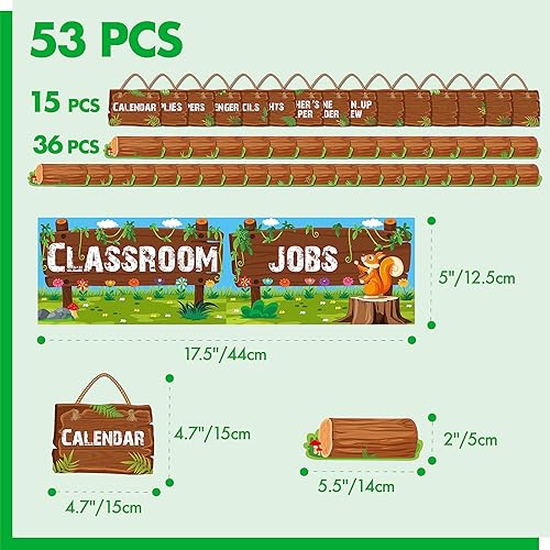 Miniatura 2 de 53 piezas de trabajos en el aula, 36 tarjetas de nombre, tabla de trabajo para el aula con etiqueta de nombre, administración de clases, ayudante