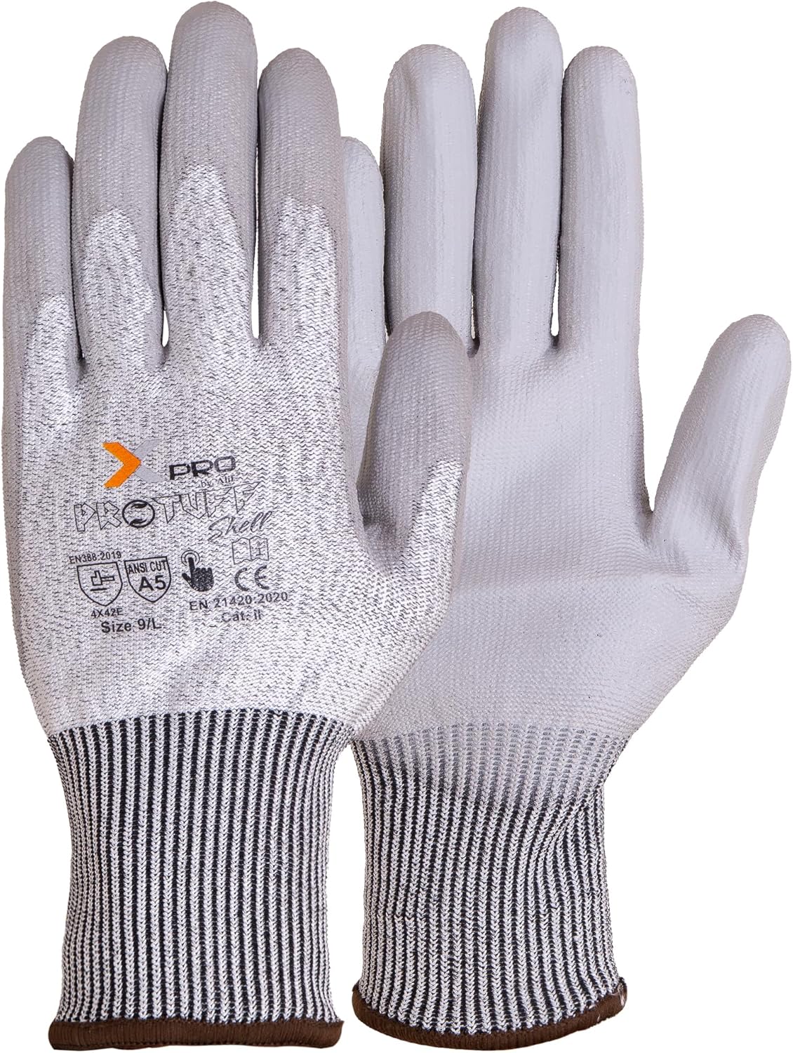 XPRO® Protuff Shell ANSI A5 Cut Resistant Gloves Heavy Duty Safety Gloves for Men & Women,Kitchen,Construction,Compatible
