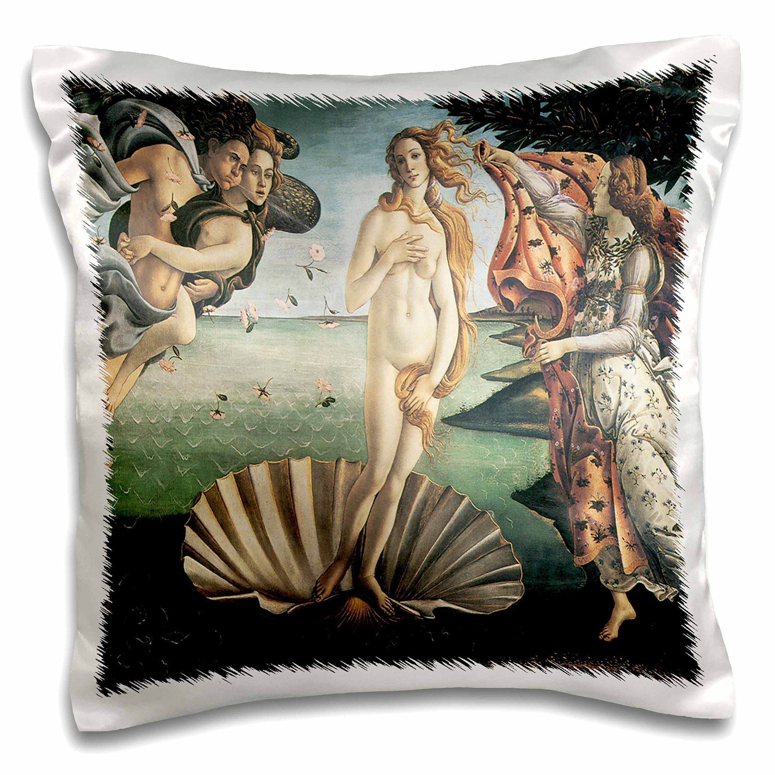 3dRose Birth of Venus by Sandro Botticelli-Pillow Case, 16 by 16" (pc_127039_1)