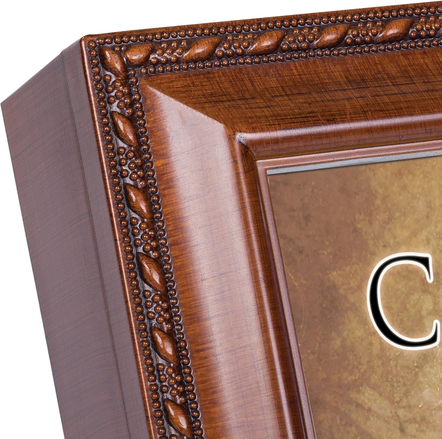 Cottage Garden Confirmed in Christ Woodgrain Rope Trim Music Box Plays How Great Thou Art