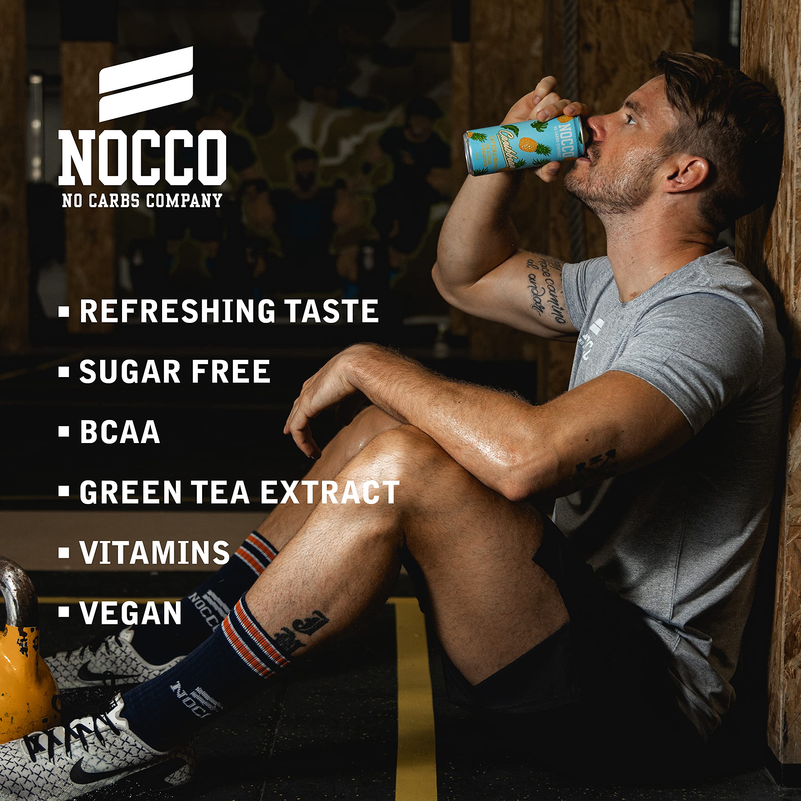 NOCCO Energy Drink BCAA, 180mg Caffeine sugar free drinks enhanced