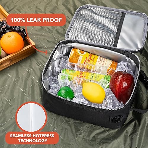 Miniatura 7 de opux Lonchera térmica para niños, a prueba de fugas, suave, a prueba de fugas, para niños y niñas, bolsa de almuerzo escolar, pequeñas bolsas de