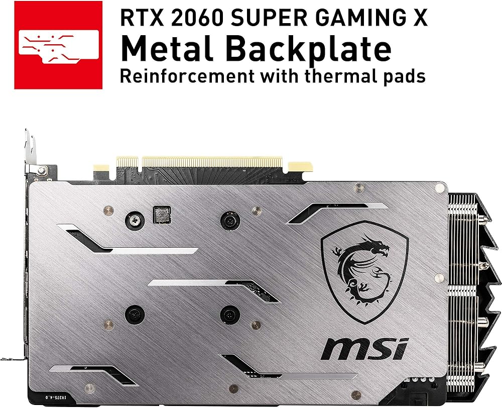 MSI Gaming GeForce RTX 2060 Super 8GB GDRR6 256-bit HDMI/DP G-SYNC Turing Architecture Overclocked Graphics Card thumbnail 5
