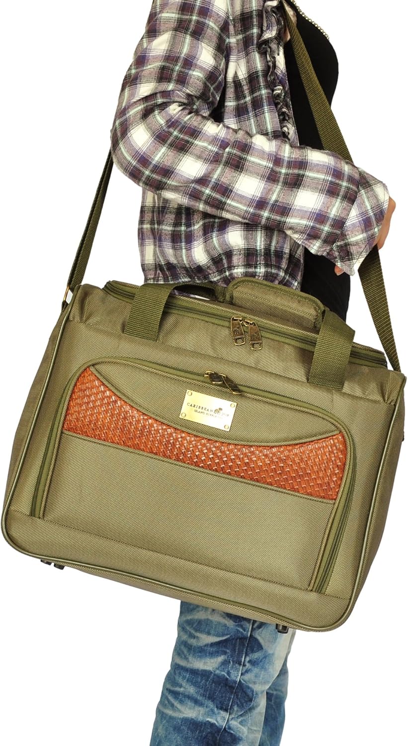 Caribbean Joe 16'' Olive Weekender Bag OLIVE GREEN 16"