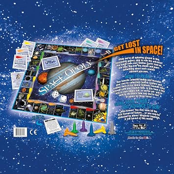 Late for The Sky Space-Opoly Space Adventure Board Game for Families, 2-6 Players, Ages 8+, Strategy Party Game with Astronomy Facts and Quick Play