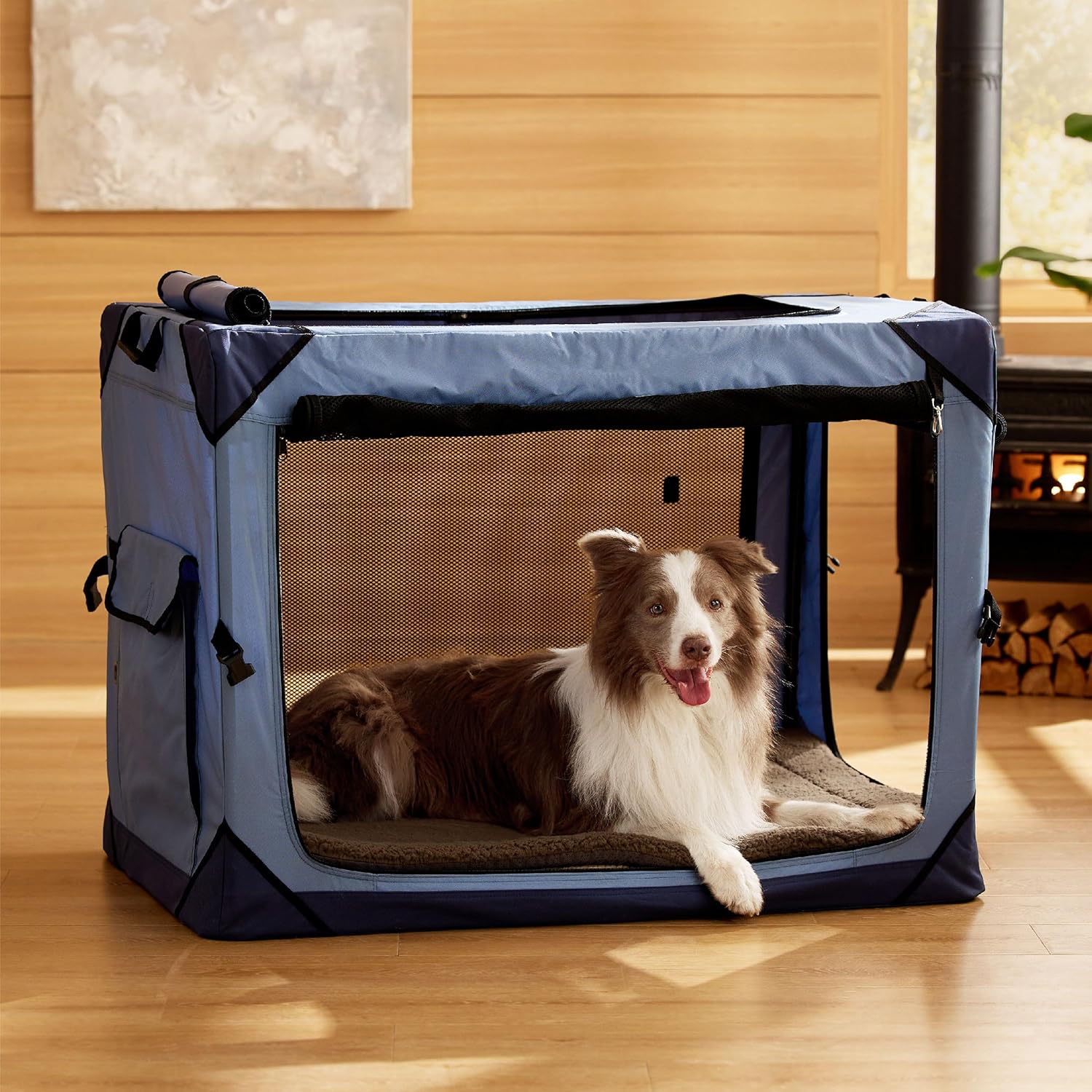 Bedsure Washable Dog Crate Bed for Large Dogs, Soft Foam Floor Pet Mat, Versatile Lightweight Pet Crate Pad for Cages