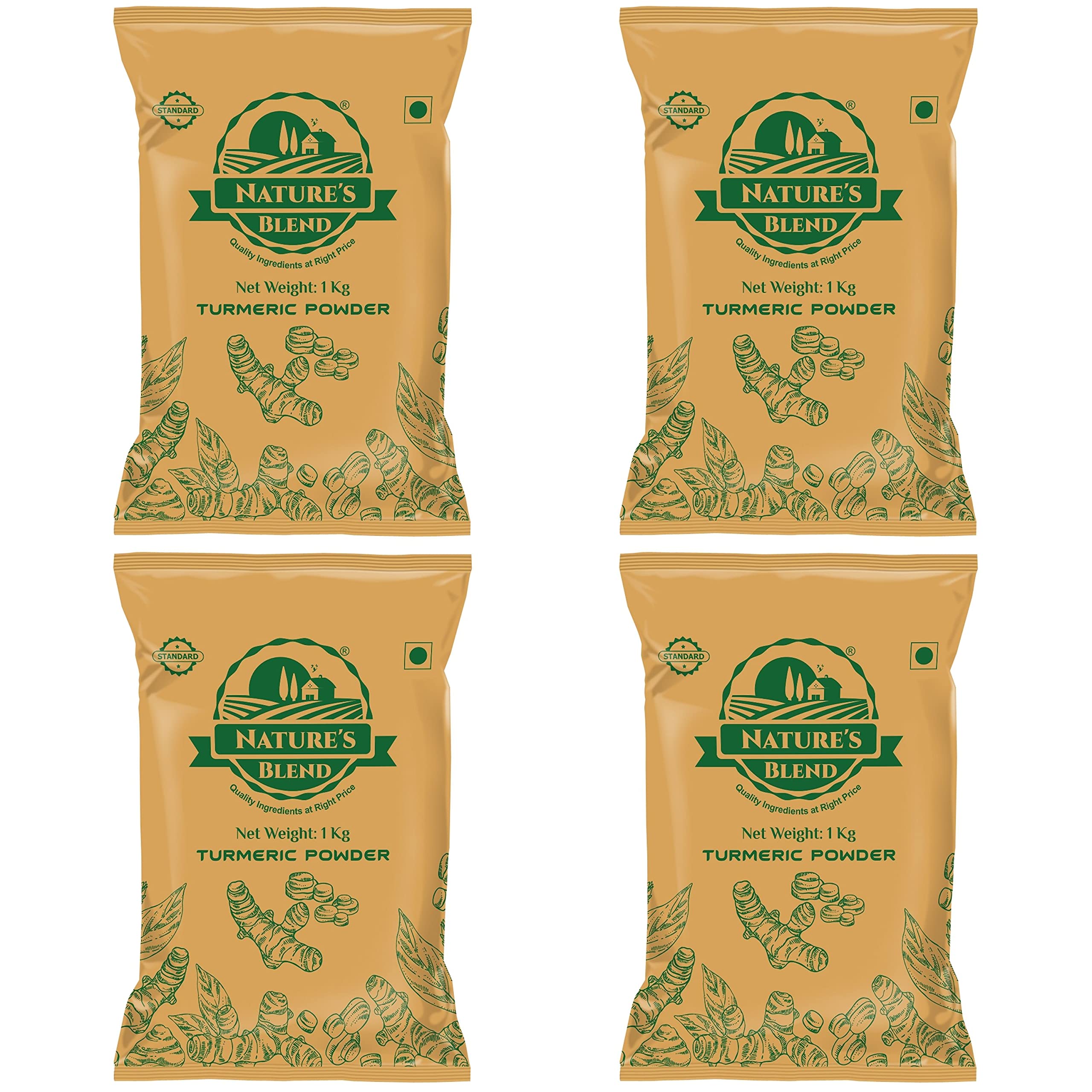 Natures Blend Turmeric Powder 1 Kg Standard (Pack of 4) (B09961GGHY) Amazon Price History, Amazon Price Tracker