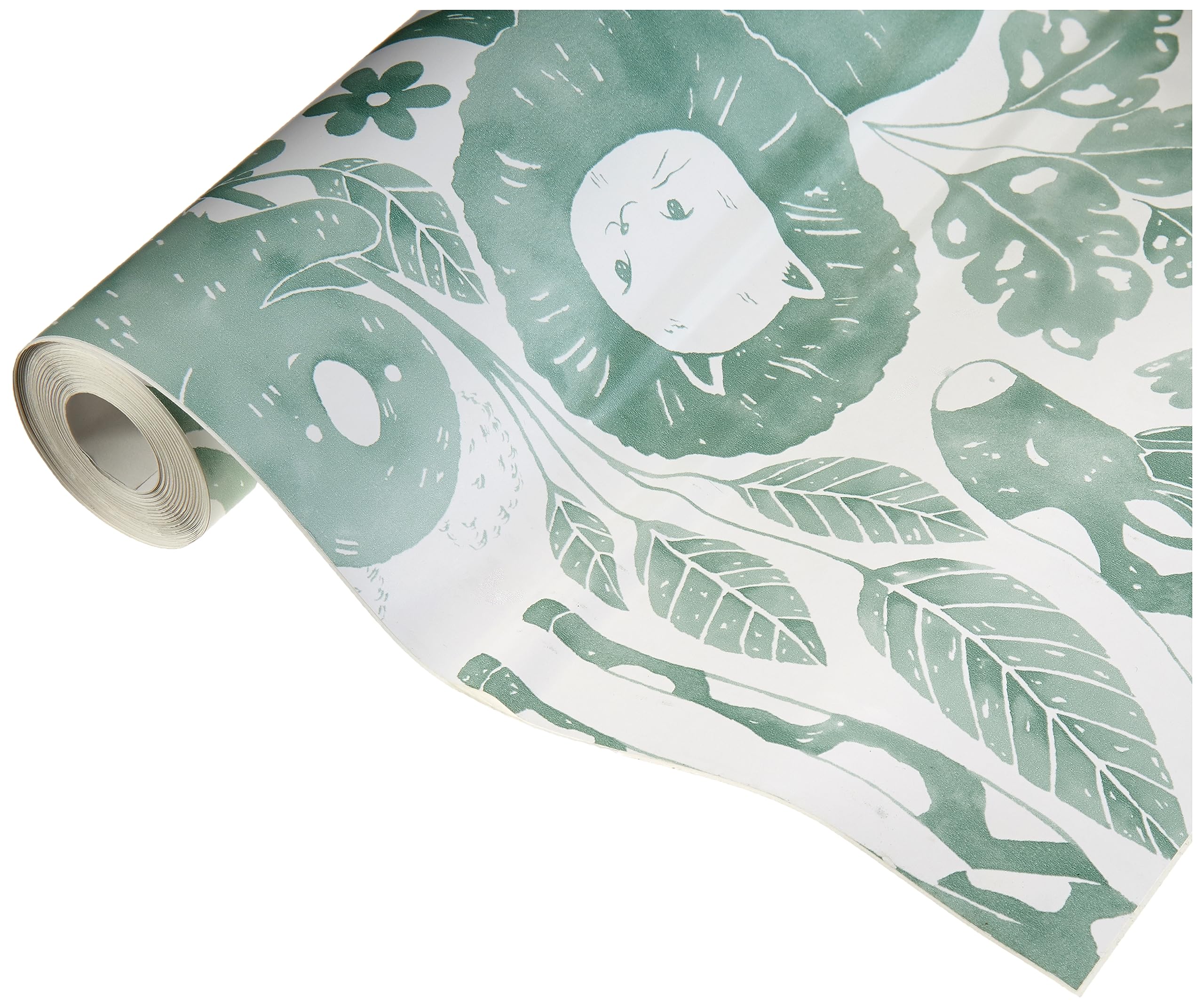 Papier Peint Peel & Stick Amovible NuWallpaper Sweet Safari Vert pour Rénover sans Colle