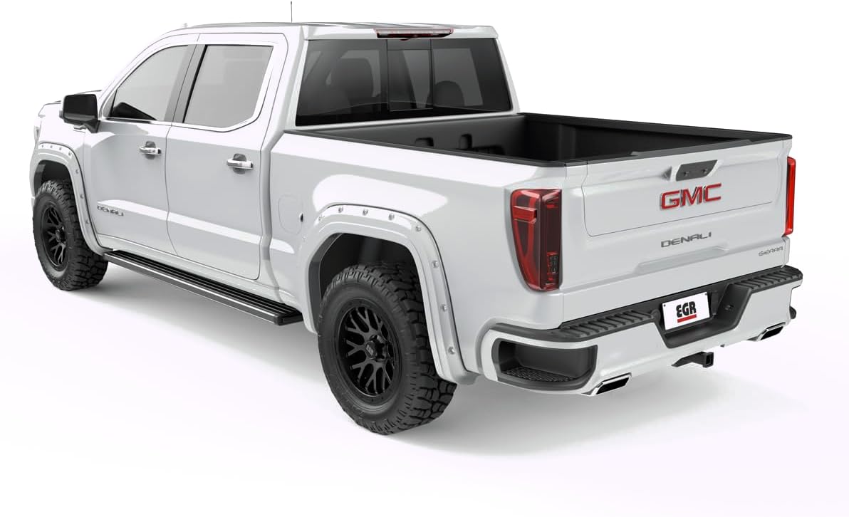 EGR 791794-GAZ Bolt-on Look Fender Flare Full Set, Color Match, Compatible With Select GMC Sierra Models