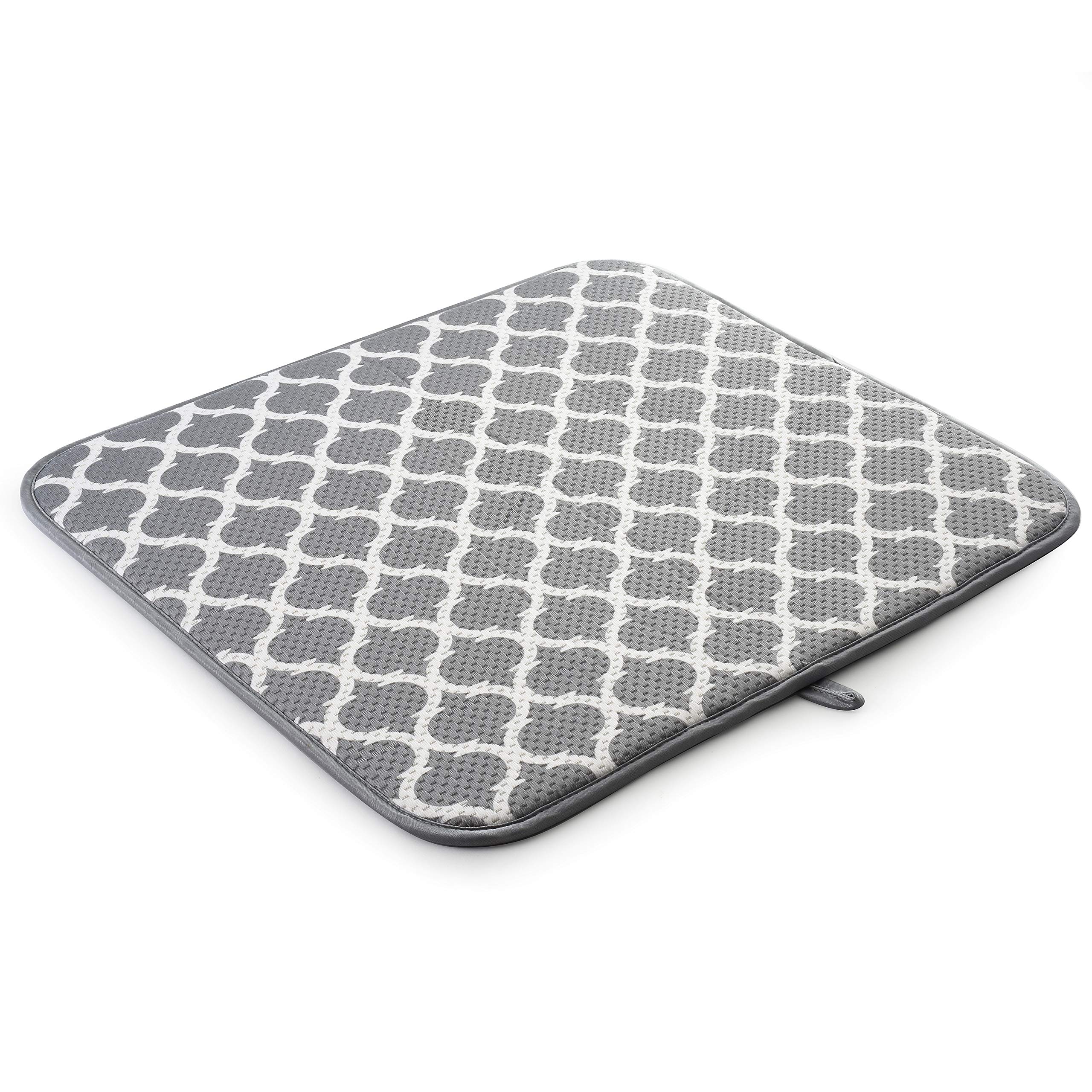 Norpro 18 by 16-Inch Microfiber Dish Drying Mat, Trellis