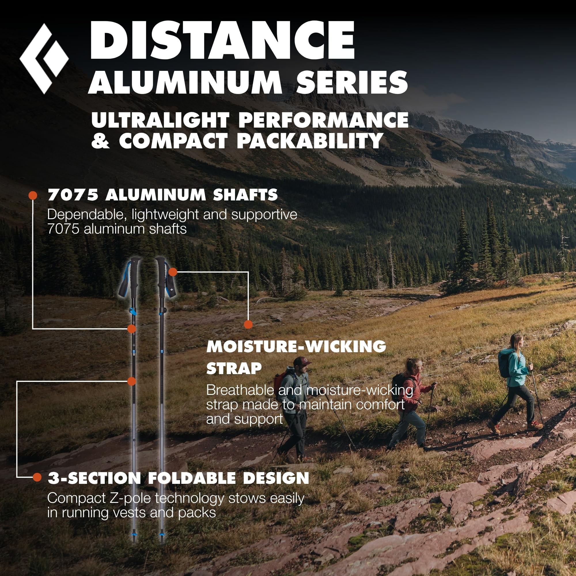Black Diamond Distance FLZ kijki do biegania w terenie