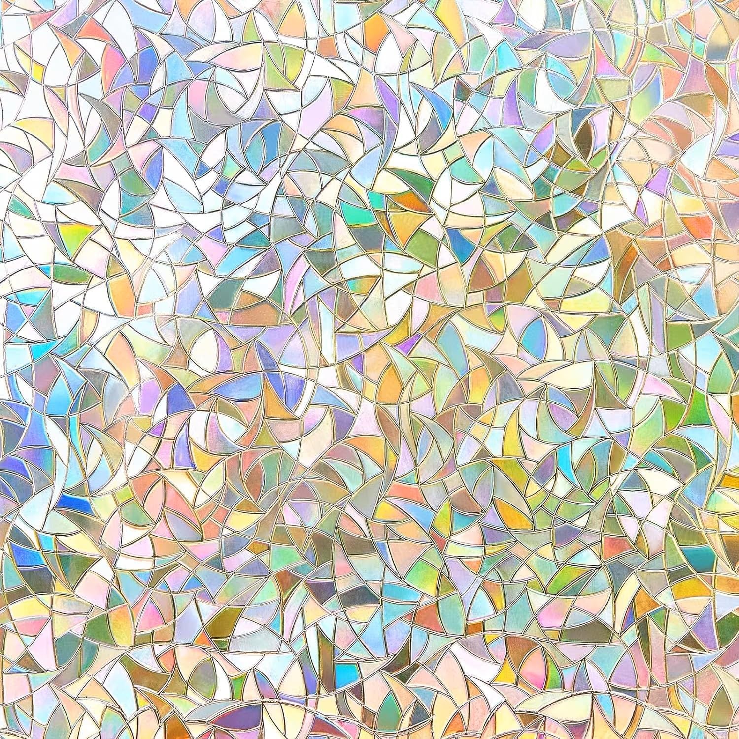 NINETREX Fensterfolie Bunt Selbsthaftend Sichtschutzfolie 115 * 400cm