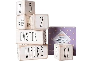 Rae Dunn Monthly Milestone Blocks for Baby Girl