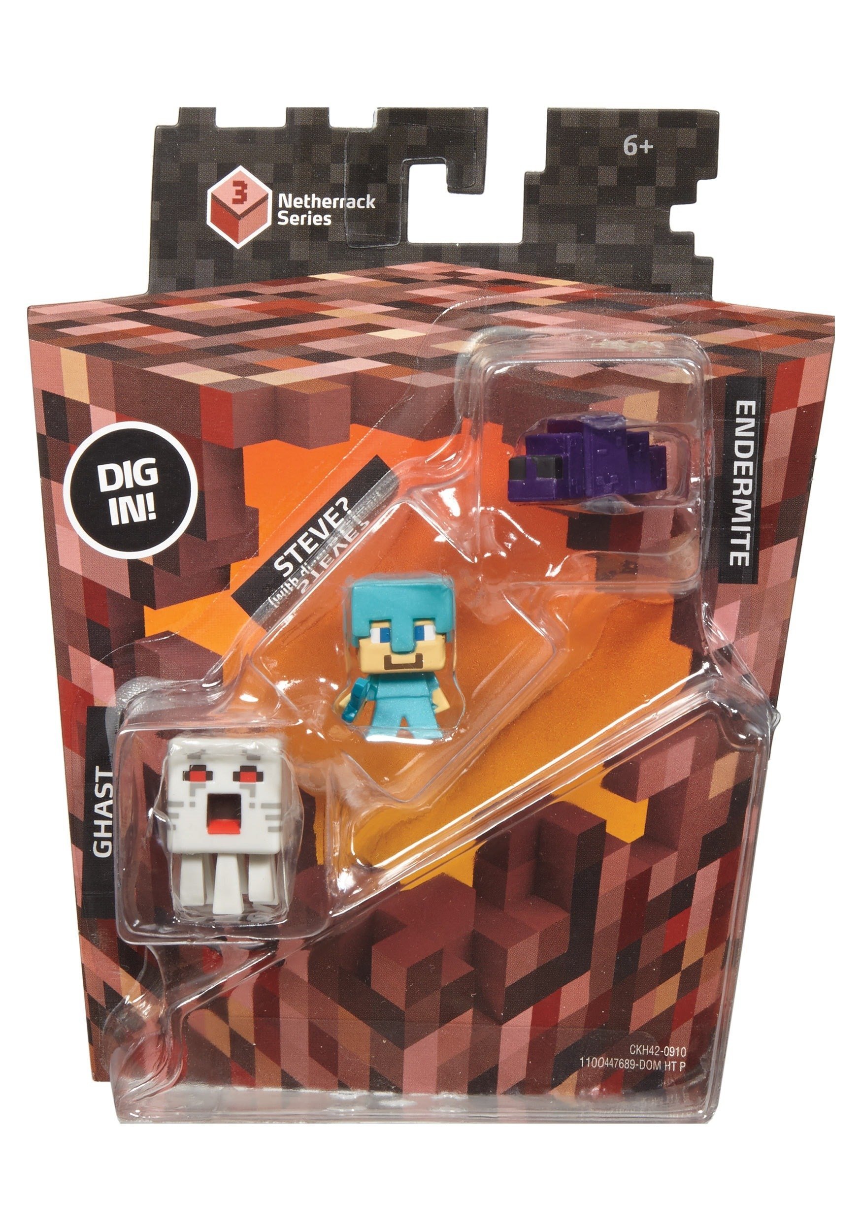 Amazon.com: Minecraft Collectible Figures Set L (3-Pack), Series 3