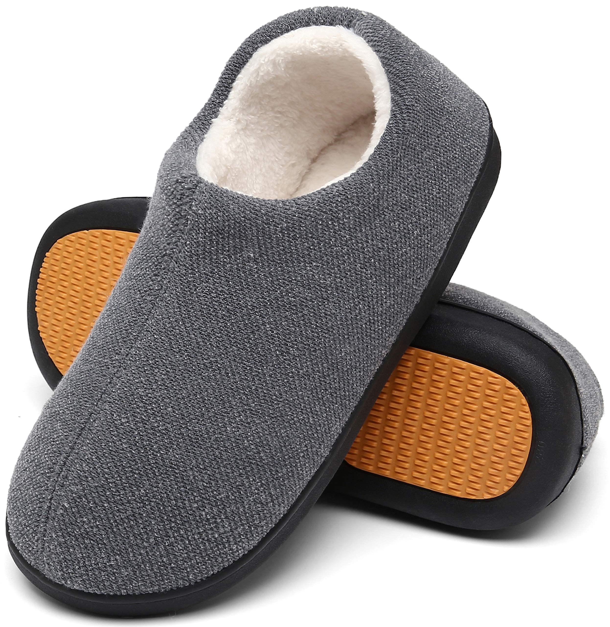 Mishansha Pantofole Uomo Ciabatte Invernali Memory Foam Pantofole Calde Gr.39-48