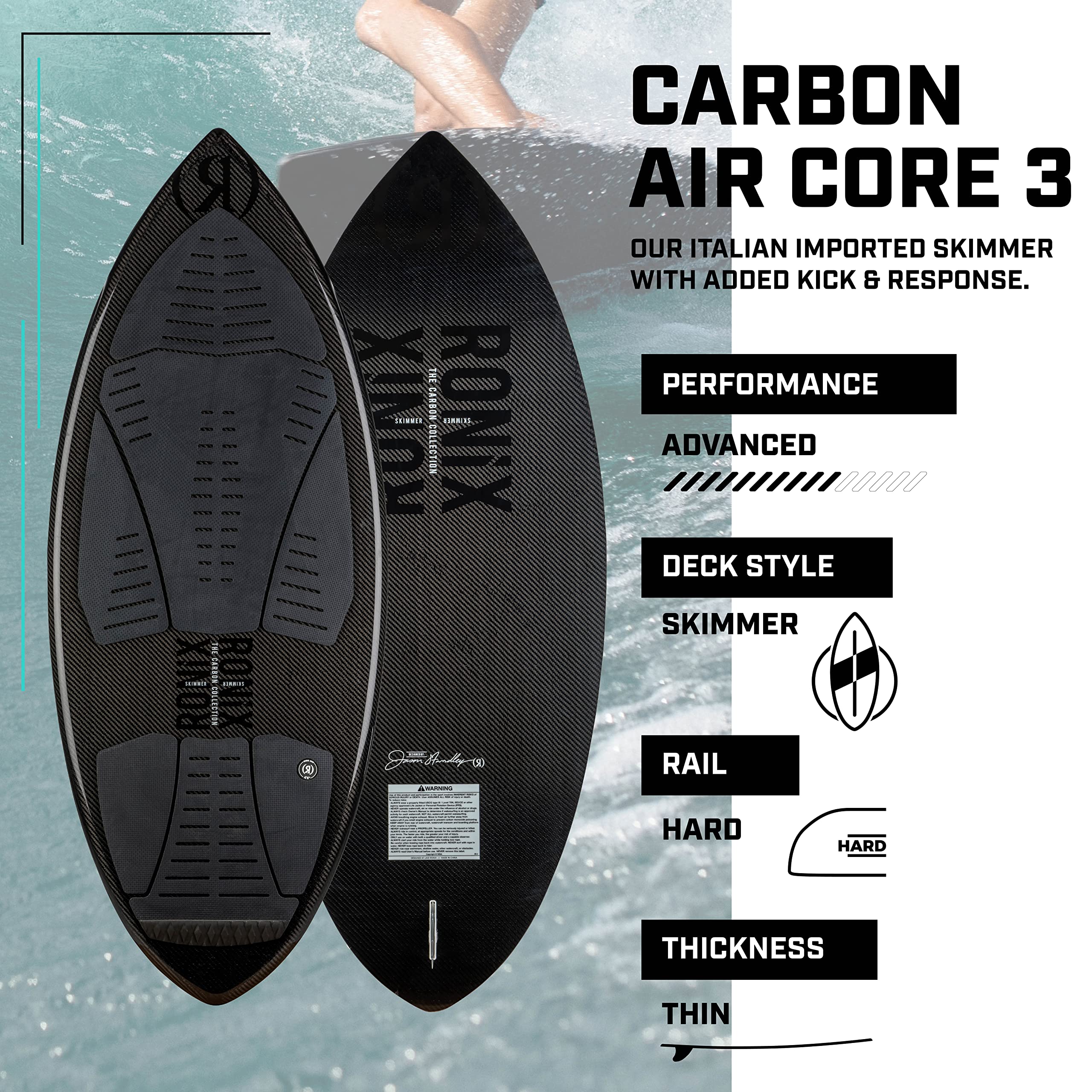 サーフィン・ボディボード RONIX CARBON AIR CORE3 SKIMMER RONIX CARBON AIR CORE3 SKIMMER