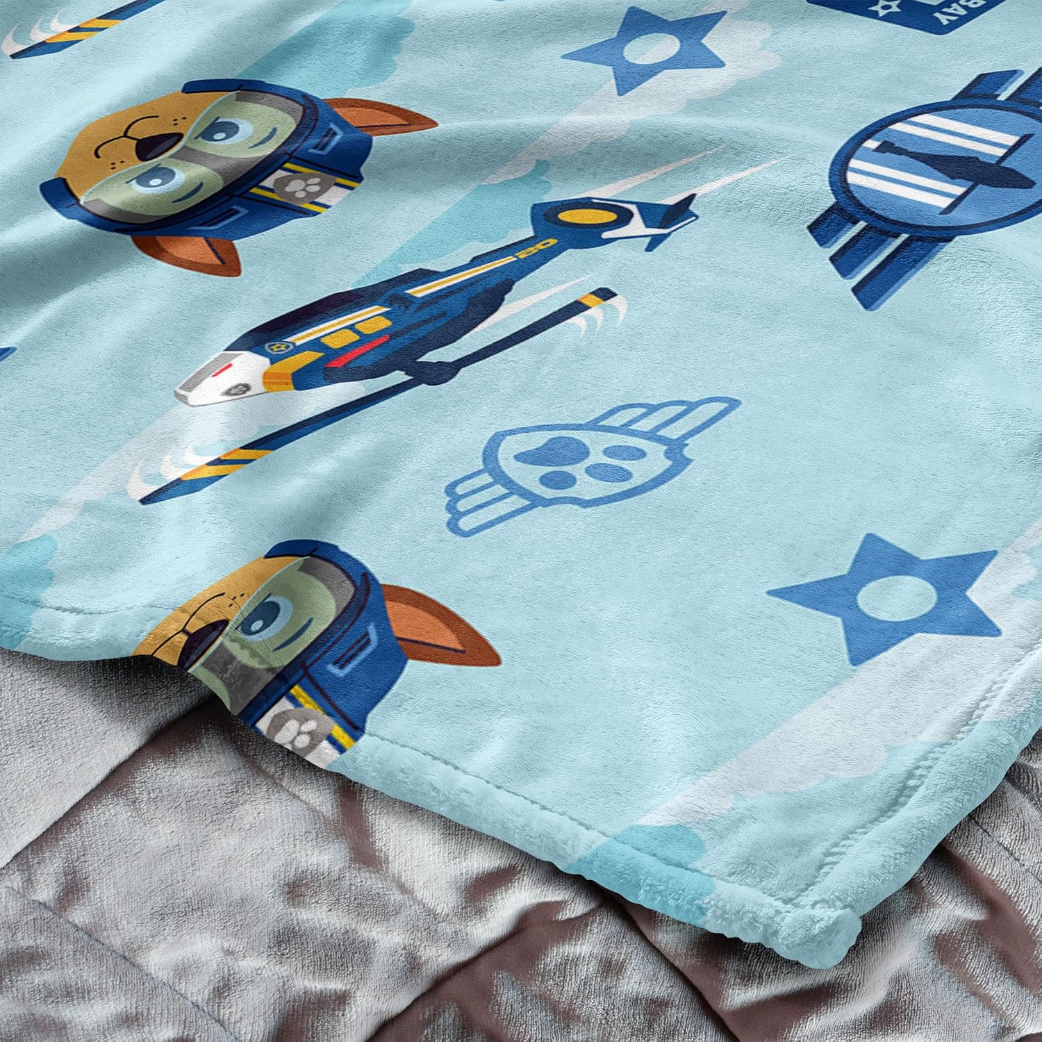 Nickelodeon Paw Patrol Officially Licensed Chase Rescue Ultra-Soft Silk Touch Throw Blanket, Lightweight, 60 x 80 in