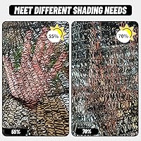 Vista 4 de Cool Area Lona de malla 70% de tela solar con ojales para cubierta de plantas, toldo de patio de 10 x 12 pies, jardín, pérgola, invernadero, coche