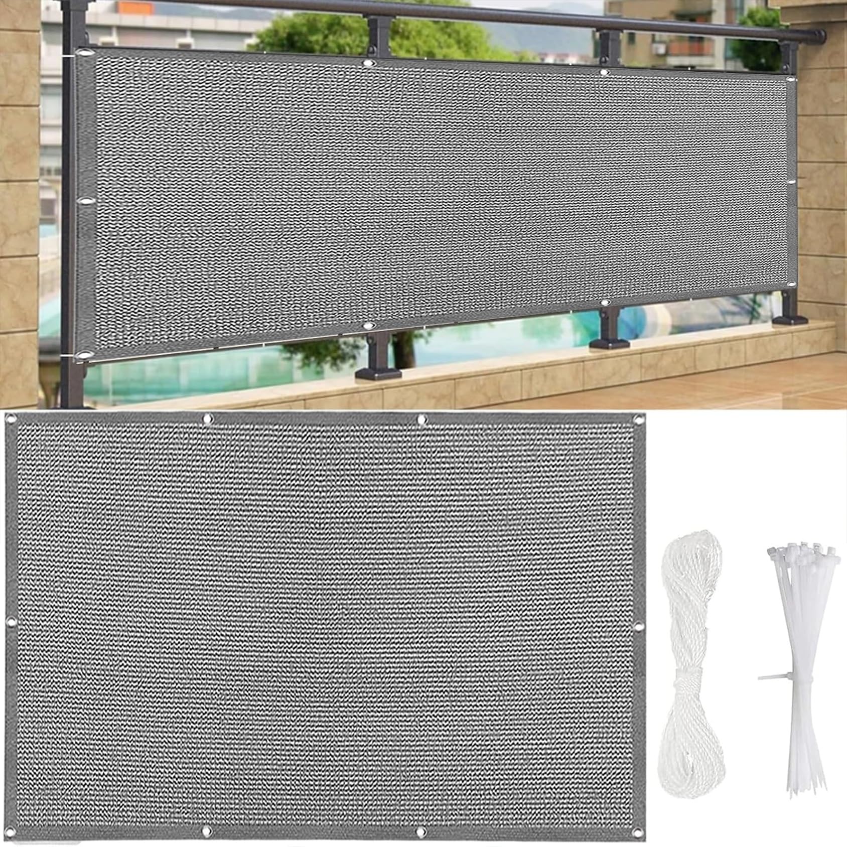 Filet occultant jardin anti-UV et résistant aux déchirures pour terrasse