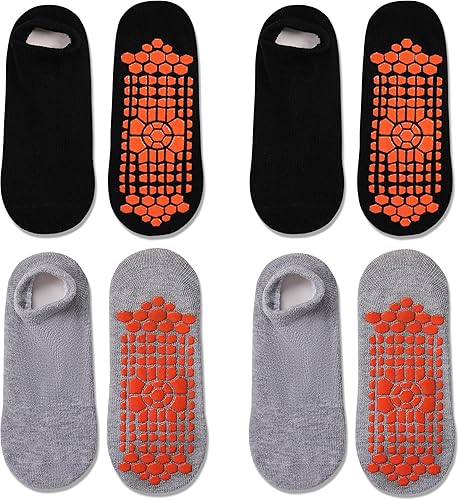 Tphon Non Slip Kids Trampoline Socks with Grippers for Toddler Children - Anti Skid Grip Socks for Boys & Girls