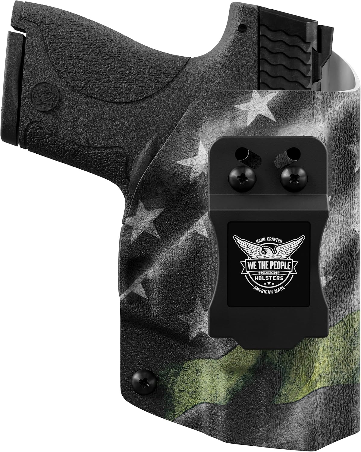 We The People Holsters - Thin Green Line - Inside Waistband Concealed Carry - IWB Kydex Holster - Adjustable Ride/Cant/Retention