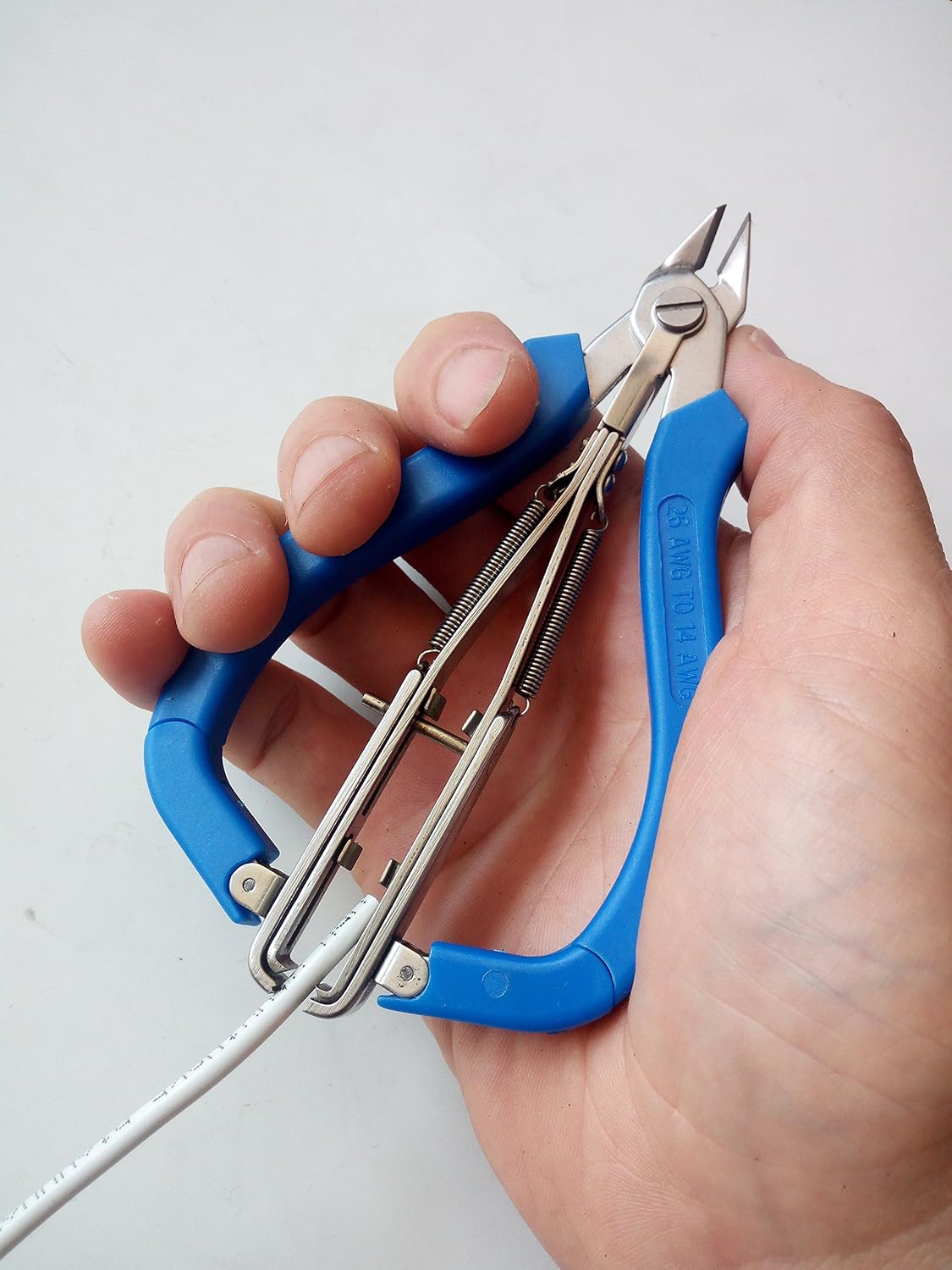 Crafthubpro 5" 2 in 1 Wire Stripper and Cutter, Stainless Steel, Blue