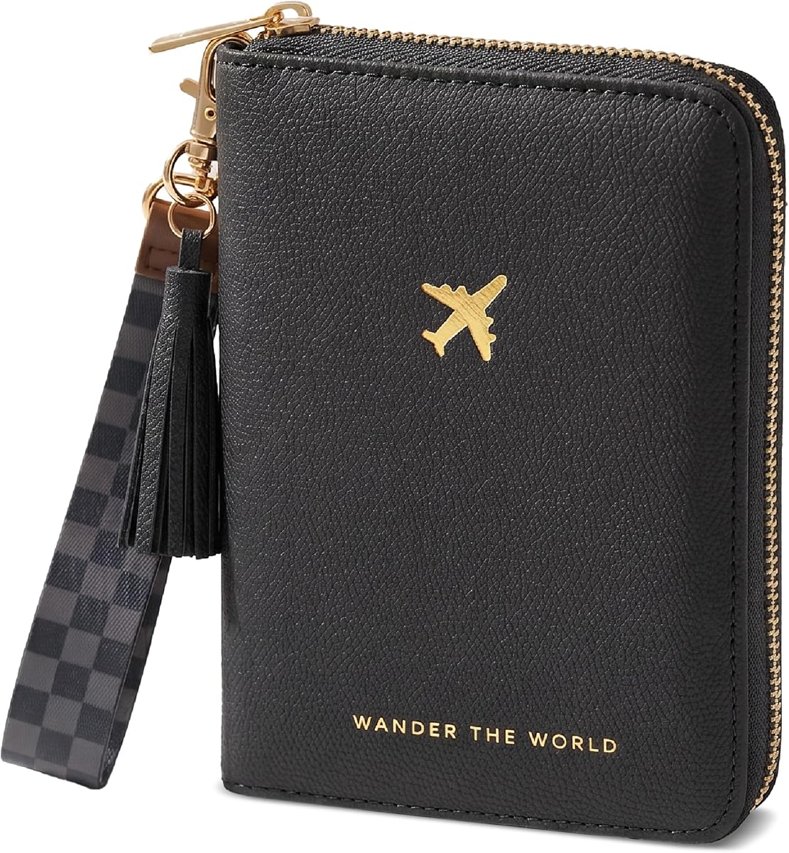 Beautiful Passport Holder And Travel Wallet with Wristlet Strap