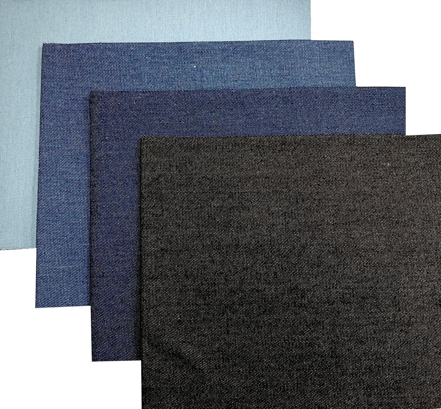 Thick Denim Fat Quarters Precut Quilt Squares Assortment Pack 12pcs