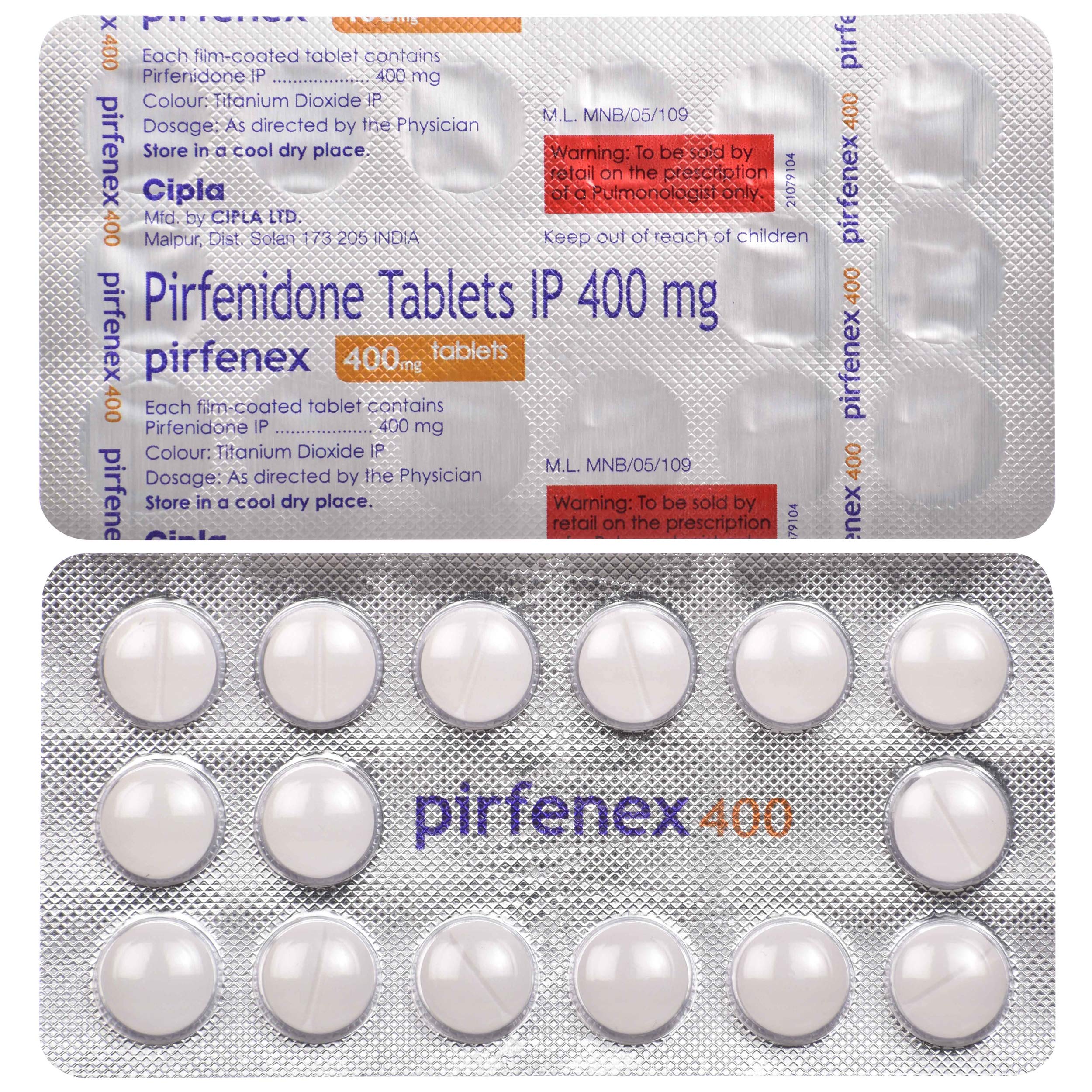 Pirfenex 400 mg - Strip of 15 Tablets