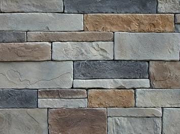 Veneer Stone Rubber Mold for Concrete or Plaster, EZ Stack Flats, 22.75x20.5, Version 1, Recycled Material