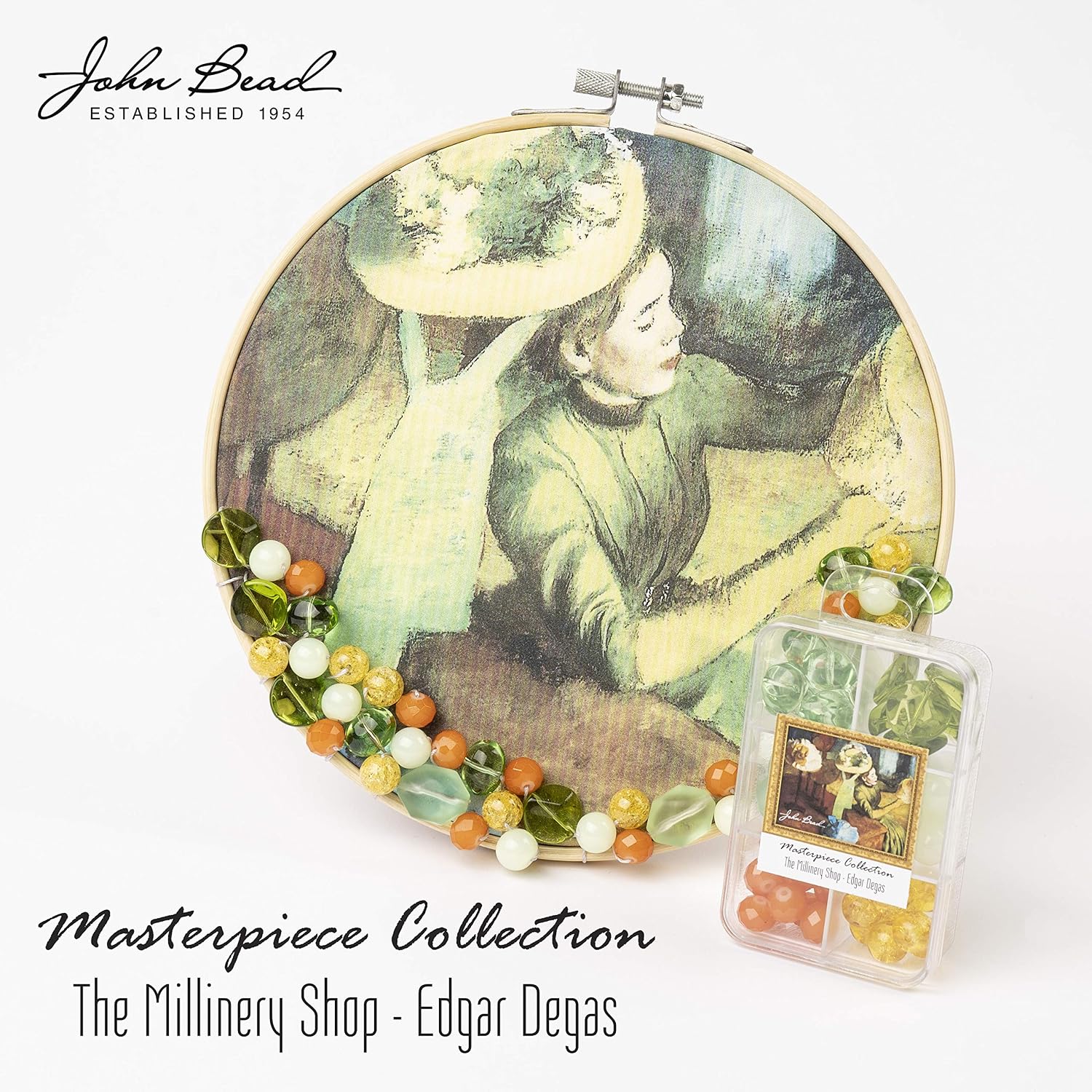 John Bead Masterpiece Collection Glass Bead Box Mix apx85g The Millinery Shop - Edgar Degas