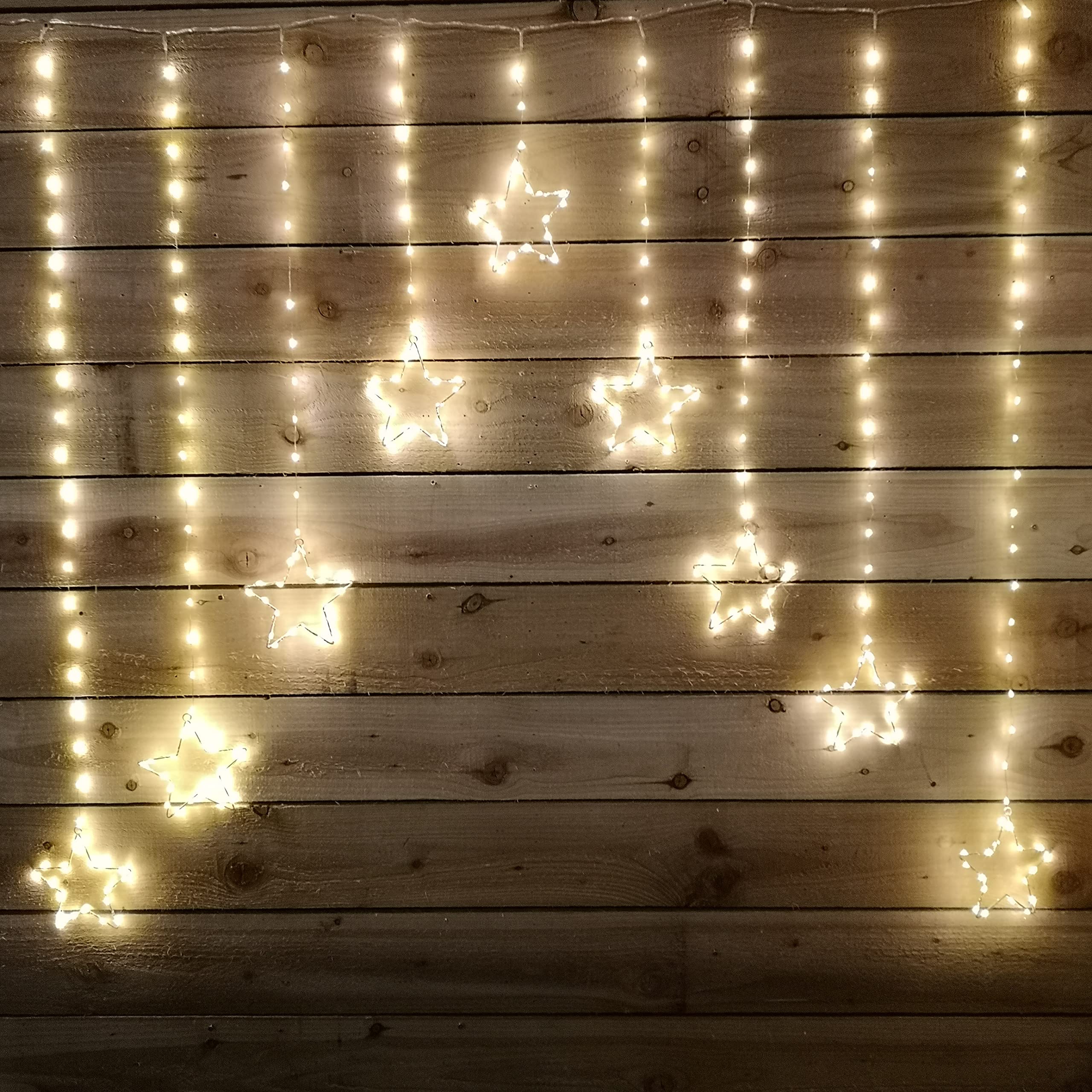Premier Decorations Limited Led Star Curtain Light Warm White Premier Christmas Window Net Light 1.2M X 1.2M from B&Q