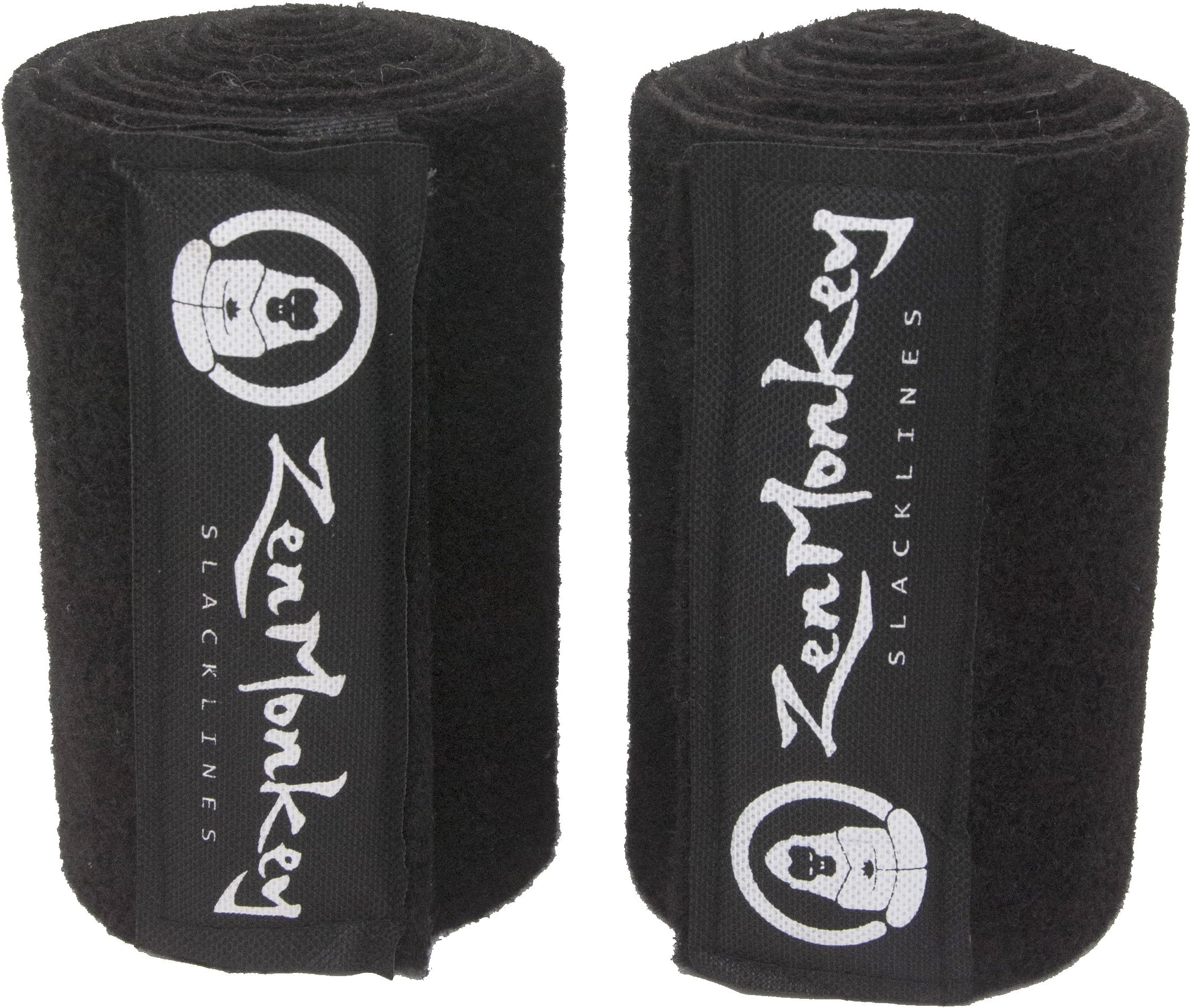Tree Protectors by ZenMonkey Slacklines, Perfect for Slacklines, Ninjalines, Ziplines, Tree Swings, with Anti-Slip Guide Straps, Hook & Loop Fasteners, 72 Inches Long, Set of Two