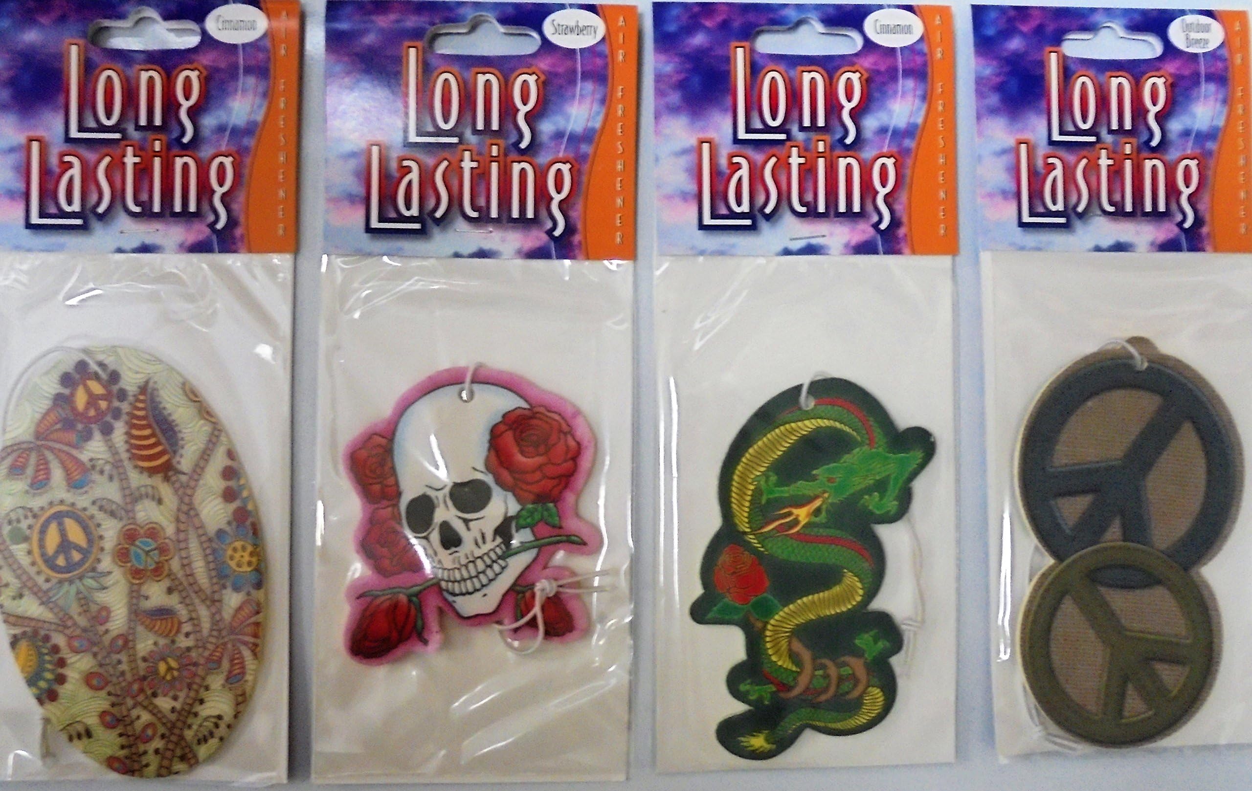 HBB 3 Fragrant Long Lasting Tattoo Car Air Fresheners Multiple Scents and Designs SKU:Tattoo-airfreshener