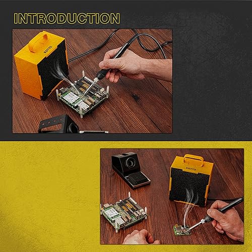 Miniatura 6 de Extractor de humo de soldadura KOTTO. Extractor de humo, para prevención, ventilador de trabajo para estación de soldadura