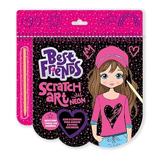 BEST FRIENDS SCRATCH ART NEON