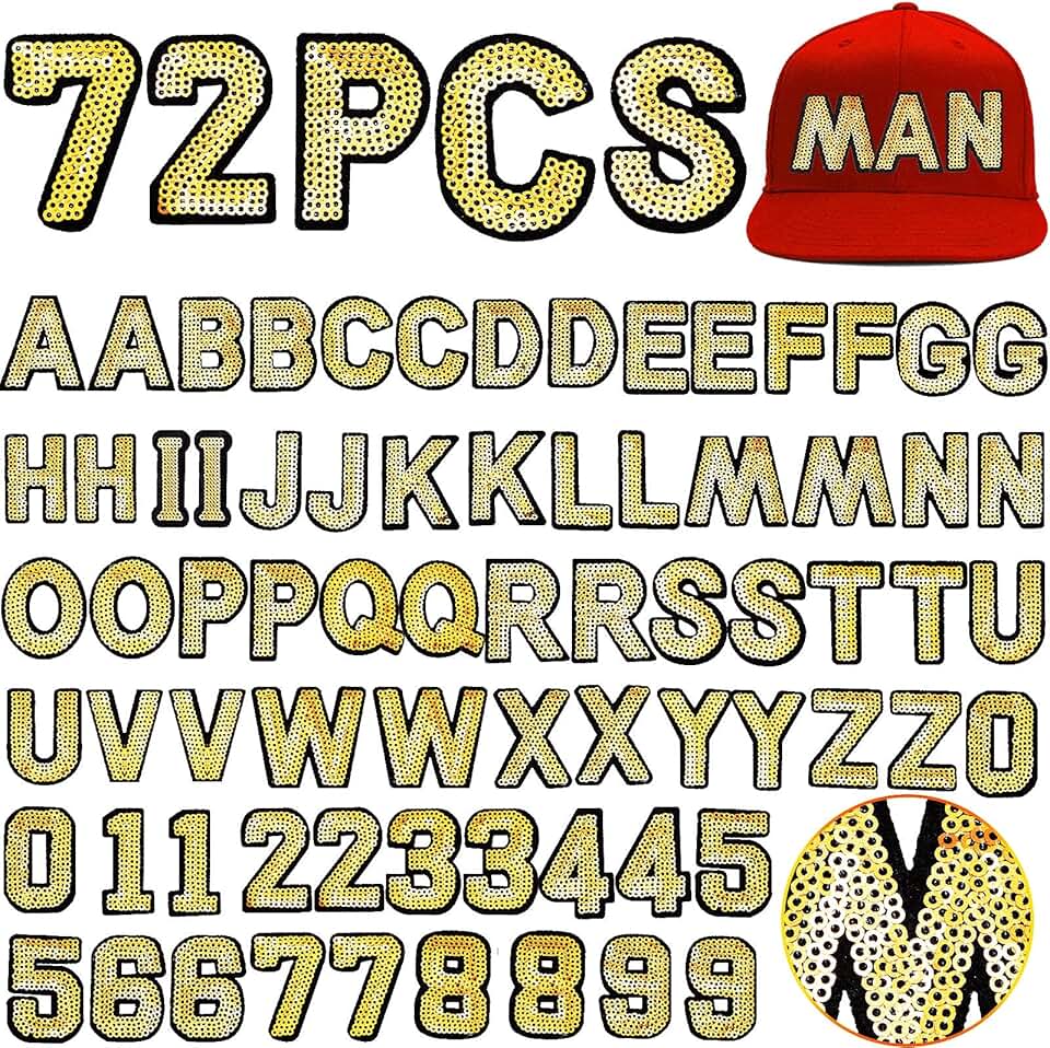 iron on letters and numbers