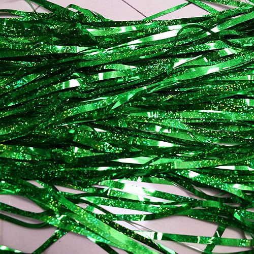 Miniatura 3 de Green Foil Fringe Curtains Party Streamer, 2 Pack Tinsel Fringe Backdrop for Dinosaur Birthdays Wild Safari Christmas Party Decorations - 3.2×8.2ft