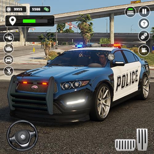 Real Police Car Cop Chase Driving Pursuit Highway Racing Game: Open World High Speed Mafia Town Crime Simulator
