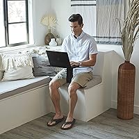 Vista 9 de ECR4Kids The Surf - Escritorio portátil con cojín, asiento flexible, color negro