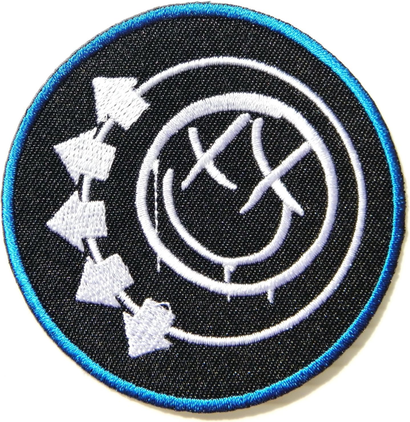 BLINK 182 Smiley Logo Punk Rock Band Embroidered Patch 7.8 cm x 7.8 cm (H x W)