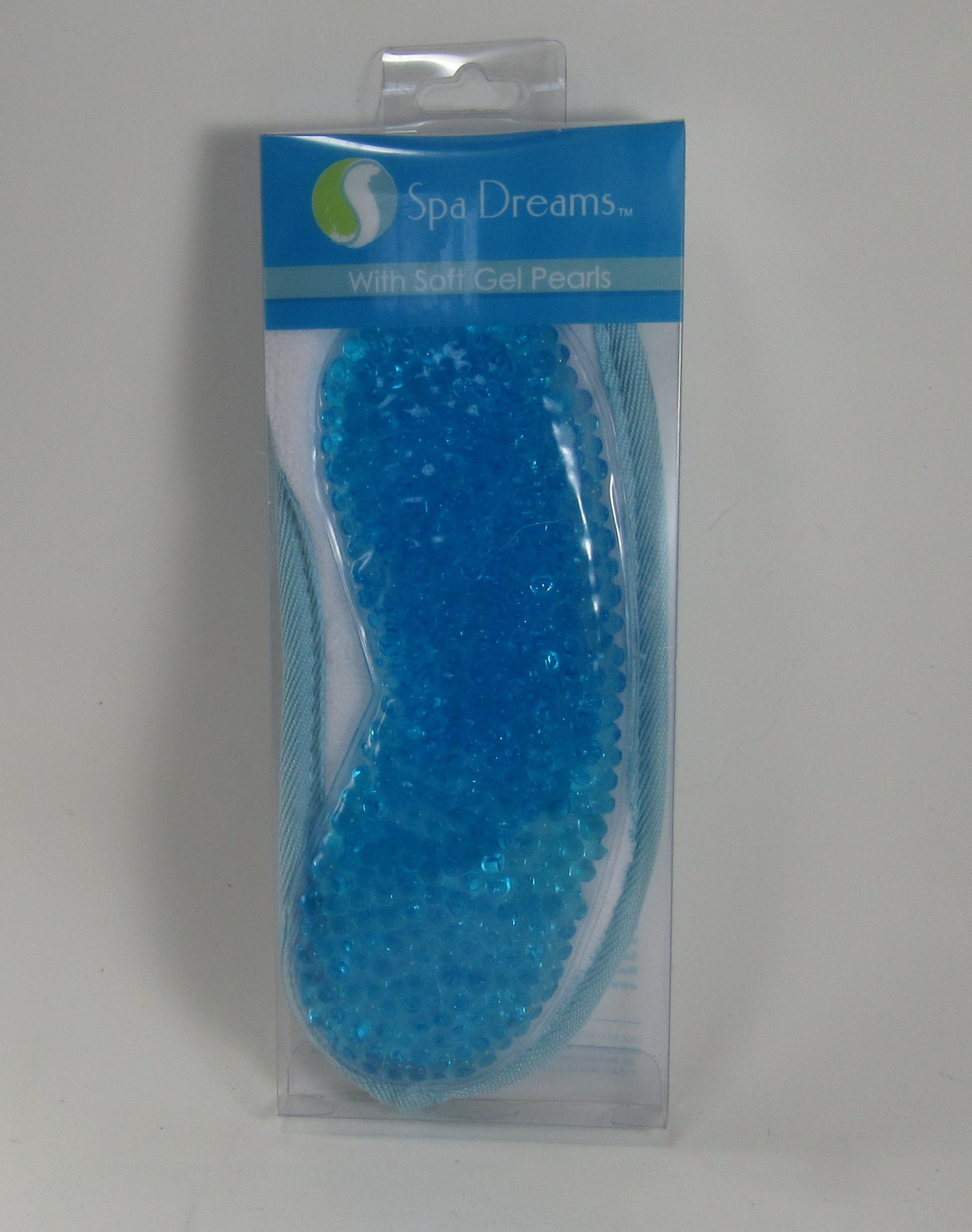 Spa Eye Mask Terry Sleep Shade with Soft GEL Pearls Hot and Cold Pack